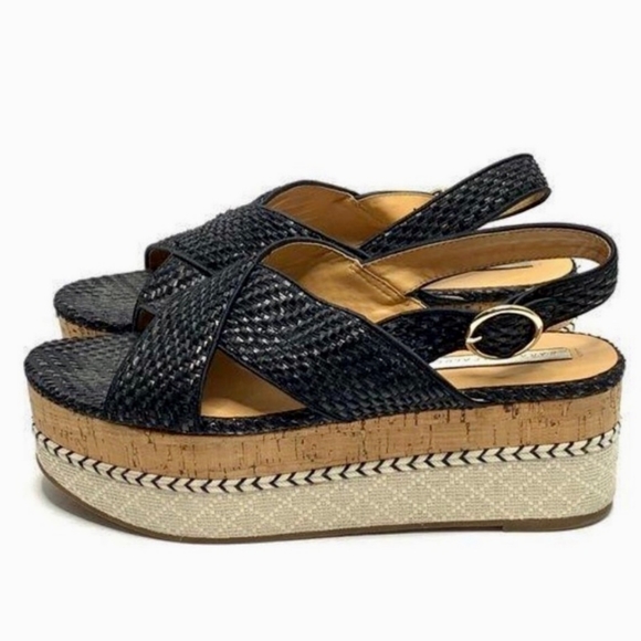 ZARA TRAFALUC X strap flatform sandals 40 9.5 (N5)